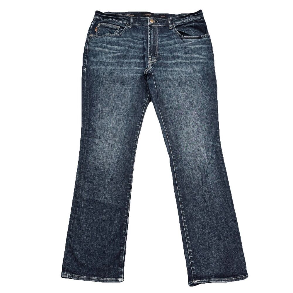 Outpost Makers Original Straight Jeans Mens 36x32 Measures 37x31.5 Blue Stretch
